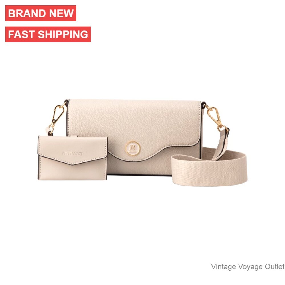 Small Faux Leather Crossbody Satchel With Magnetic Closure